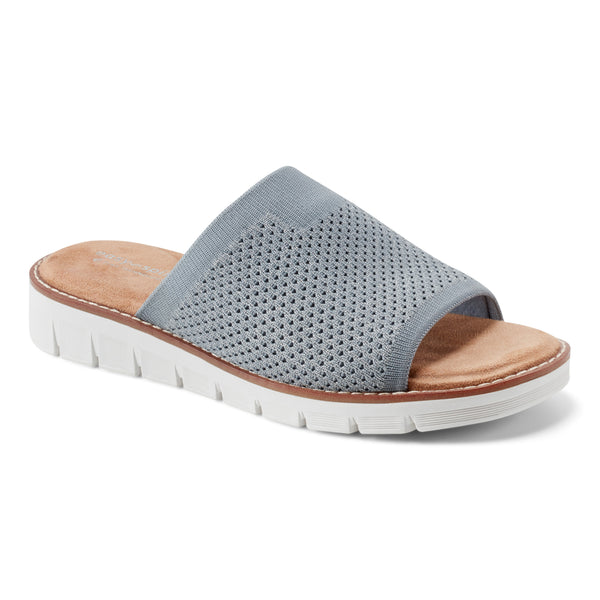 easy spirit Julisa Flat Sandals Light Blue