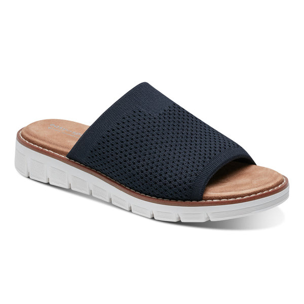 easy spirit Julisa Flat Sandals Navy