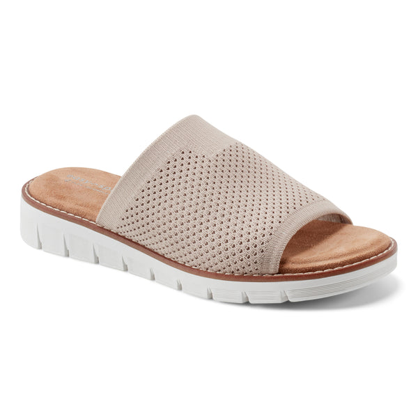easy spirit Julisa Flat Sandals Taupe