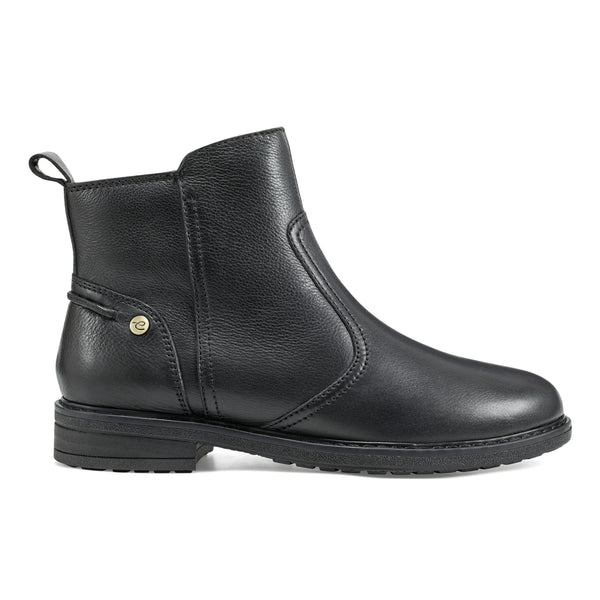 Easy Spirit Juna Casual Booties Black Leather