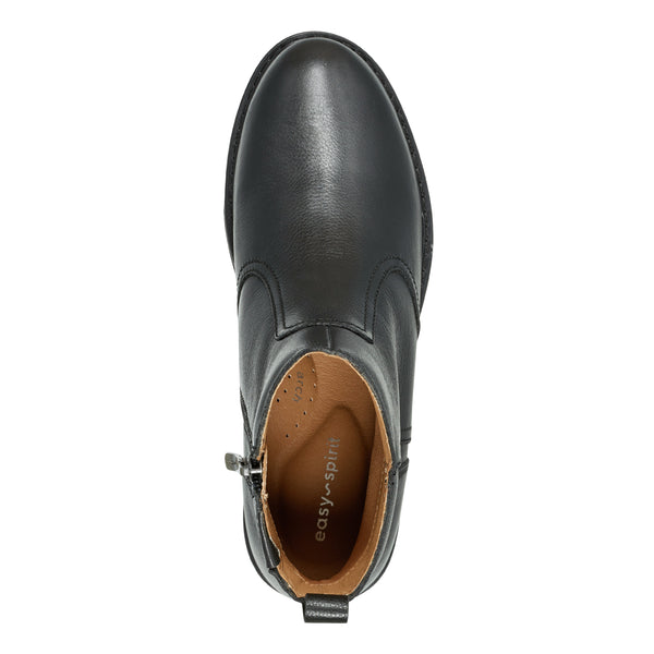 Easy Spirit Juna Casual Booties Black Leather