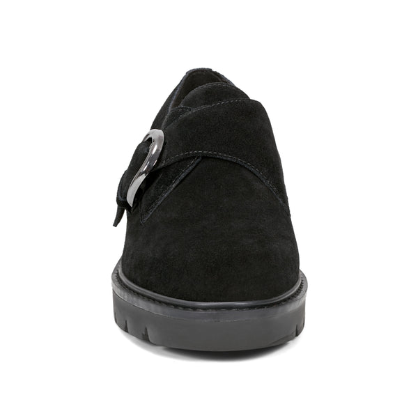 Easy Spirit Kasen Lug Sole Loafers Black Suede