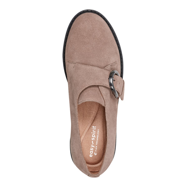 Easy Spirit Kasen Lug Sole Loafers Taupe Suede