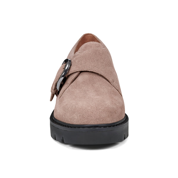 Easy Spirit Kasen Lug Sole Loafers Taupe Suede