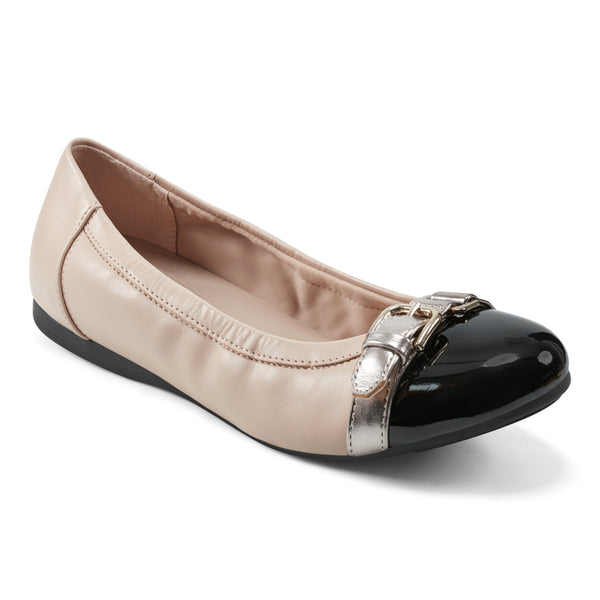 Easy Spirit Kenna Ballet Flats Natural Leather
