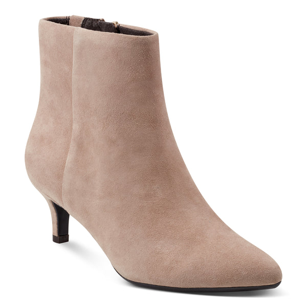 easy spirit Laina Dress Booties Taupe Suede