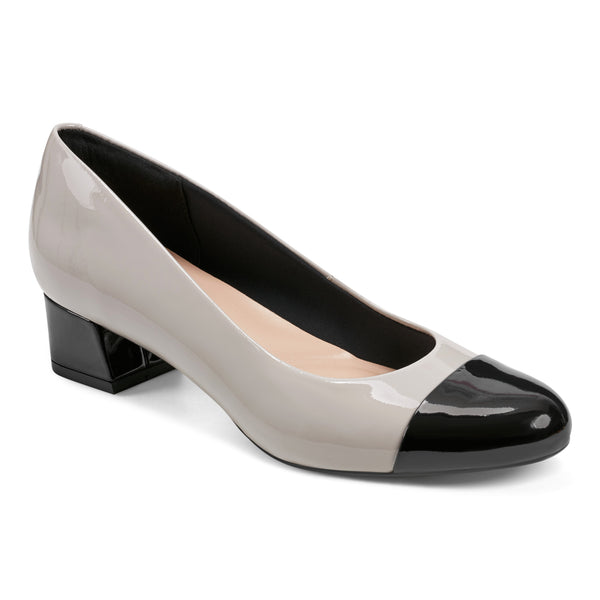 easy spirit Libie Dress Pumps Grey Patent Leather