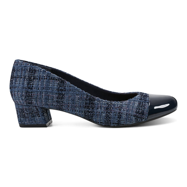 Easy Spirit Libie Dress Pumps Navy Tweed