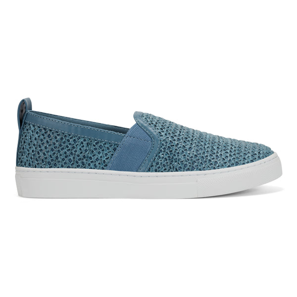 Easy Spirit Livia Slip On Sneakers Blue Raffia