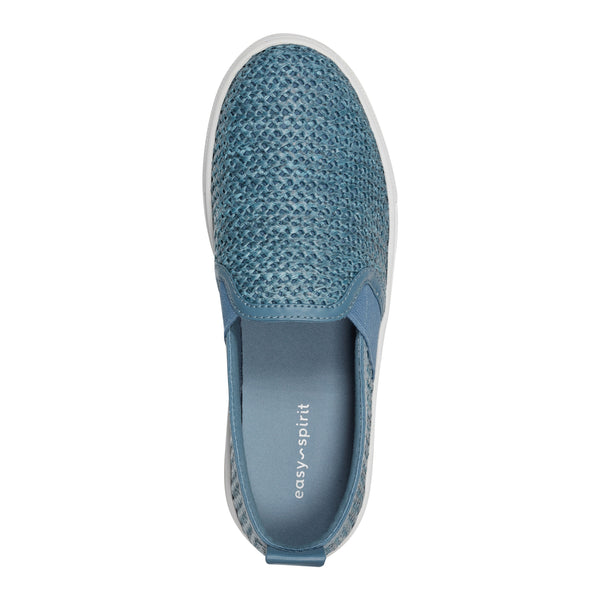Easy Spirit Livia Slip On Sneakers Blue Raffia