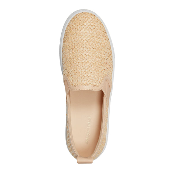 Easy Spirit Livia Slip On Sneakers Natural Raffia
