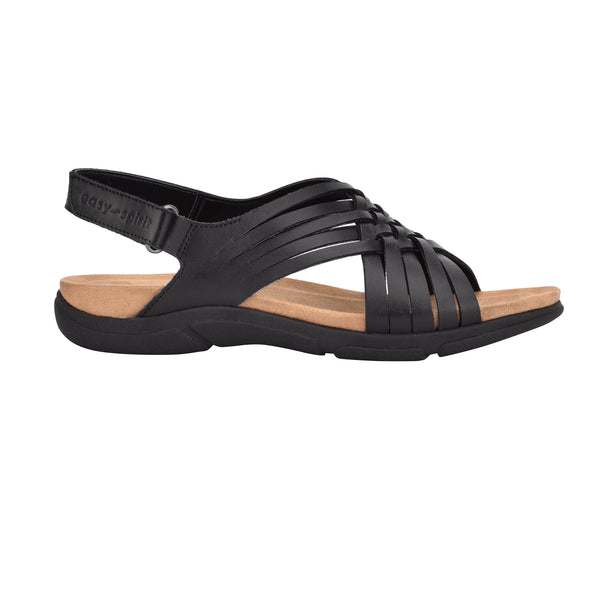 Easy Spirit Mar Sandals Black Leather