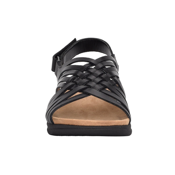 Easy Spirit Mar Sandals Black Leather