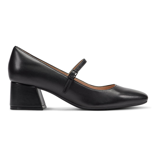 Easy Spirit Marlay Mary Jane Pumps Black Leather