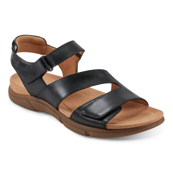 easy spirit Mavey Casual Sandals Black Leather