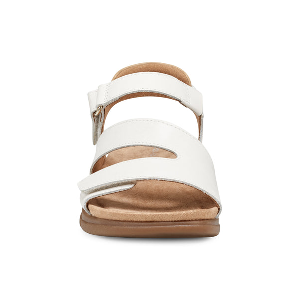 Easy Spirit Mavey Casual Sandals Ivory Leather