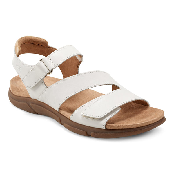 easy spirit Mavey Casual Sandals Ivory Leather