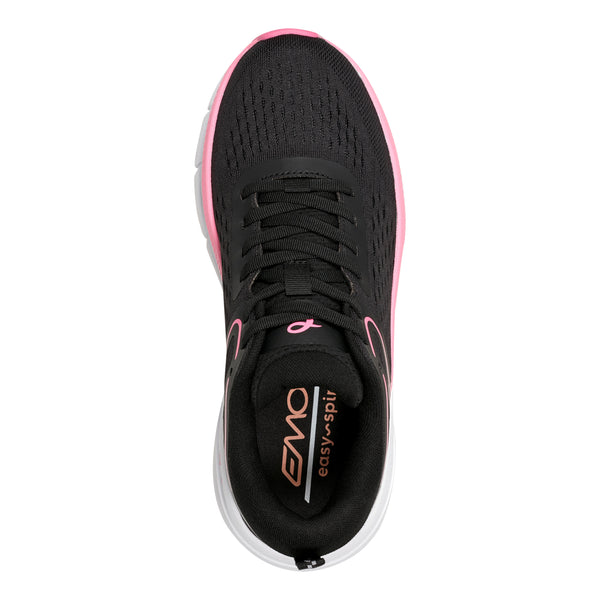 Easy Spirit Maxine EMOVE Walking Shoes Black/Pink