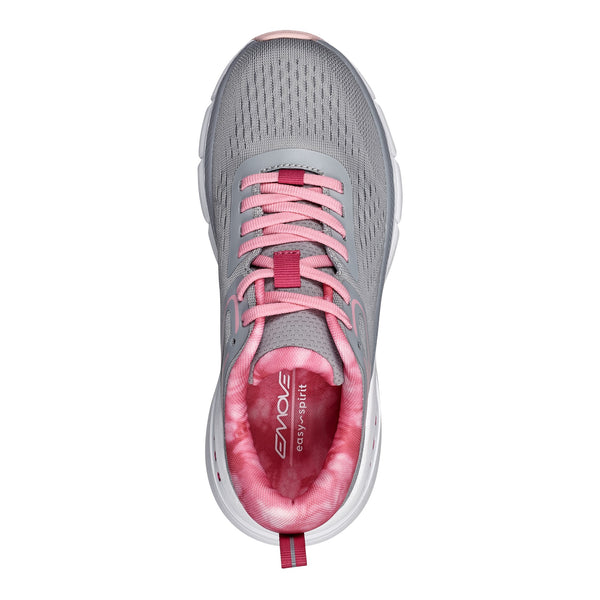 Easy Spirit Maxine EMOVE Walking Shoes Grey/Pink