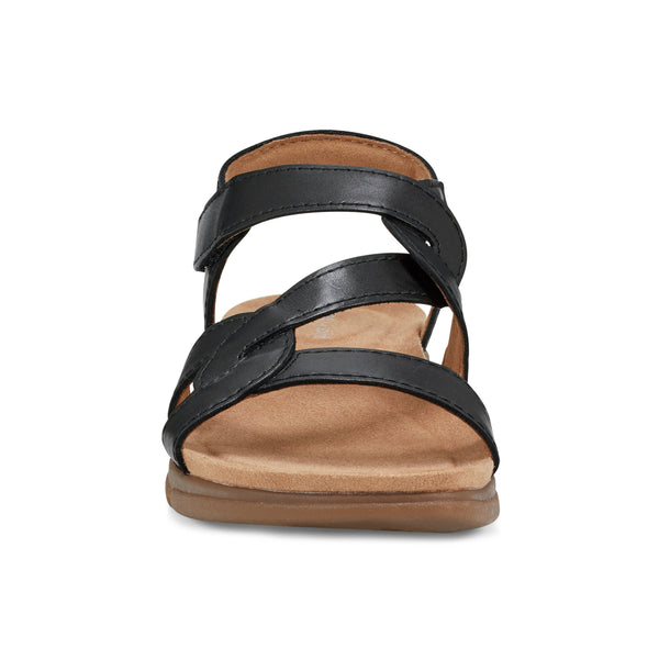 Easy Spirit Minny Casual Sandals Black Leather