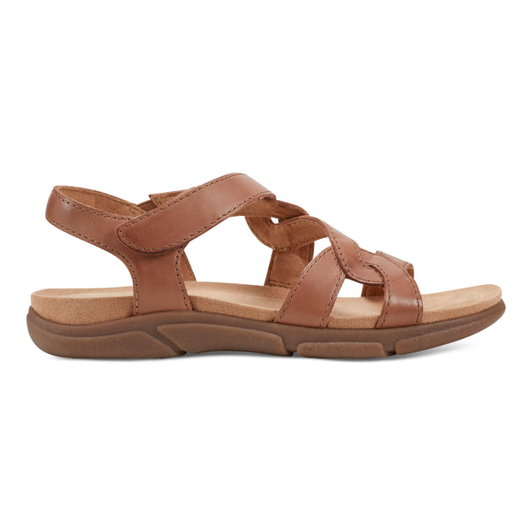 Easy Spirit Minny Casual Sandals Brown Leather