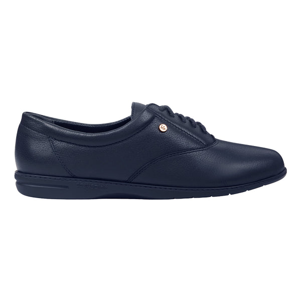 Easy Spirit Motion Leather Oxfords Navy Leather