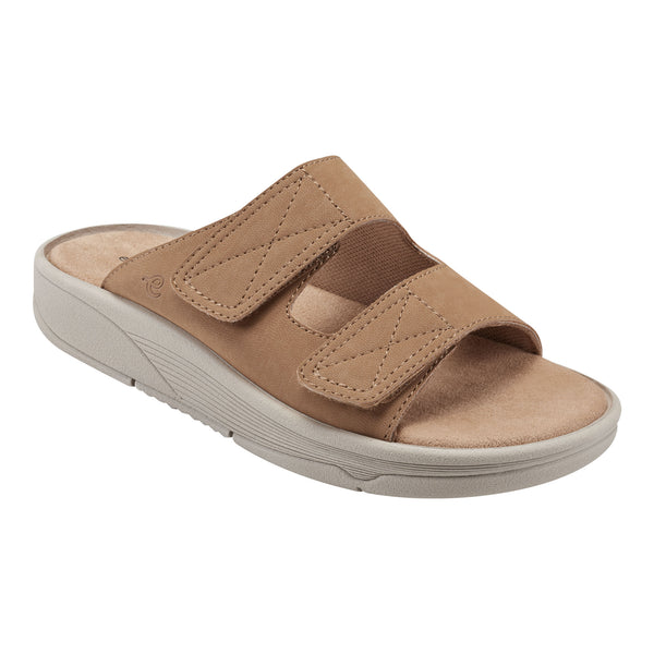 easy spirit Red Slip On Sandals Brown