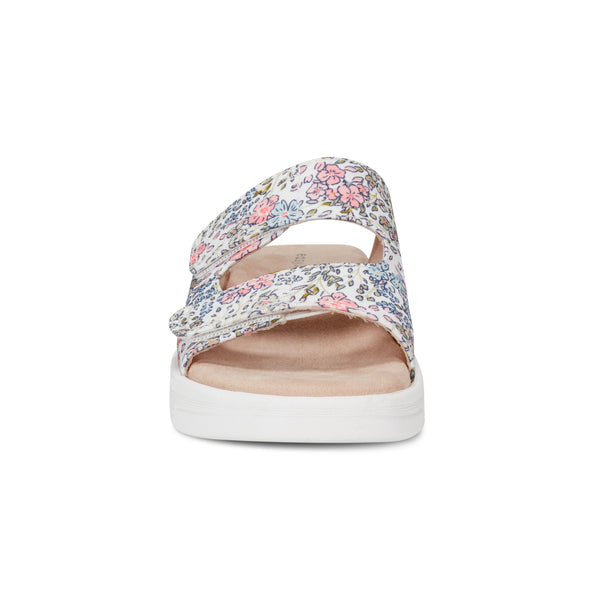 Easy Spirit Red Slip On Sandals White Floral