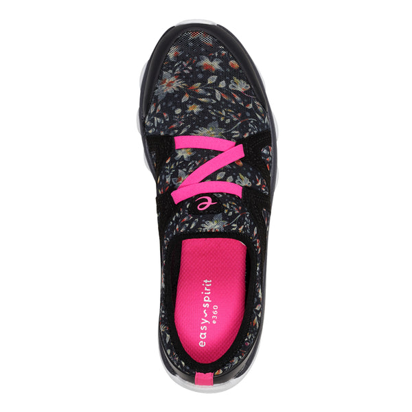 Easy Spirit Riptide Clogs Black Floral