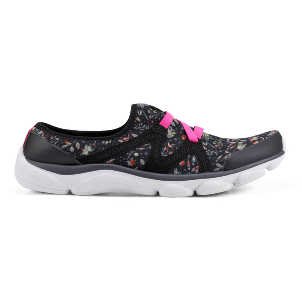 Easy Spirit Riptide Clogs Black Floral