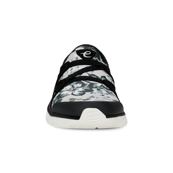 Easy Spirit Riptide Clogs Black/White Floral