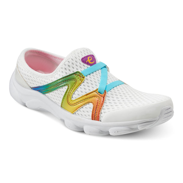 easy spirit Riptide Clogs White/Rainbow
