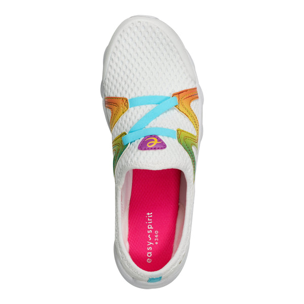 Easy Spirit Riptide Clogs White/Rainbow