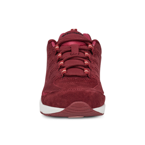 Easy Spirit Romy Walking Shoes Deep Ruby Suede