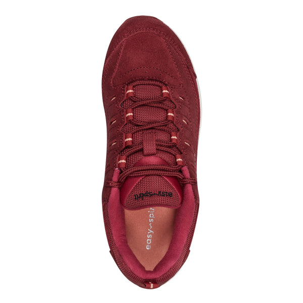 Easy Spirit Romy Walking Shoes Deep Ruby Suede