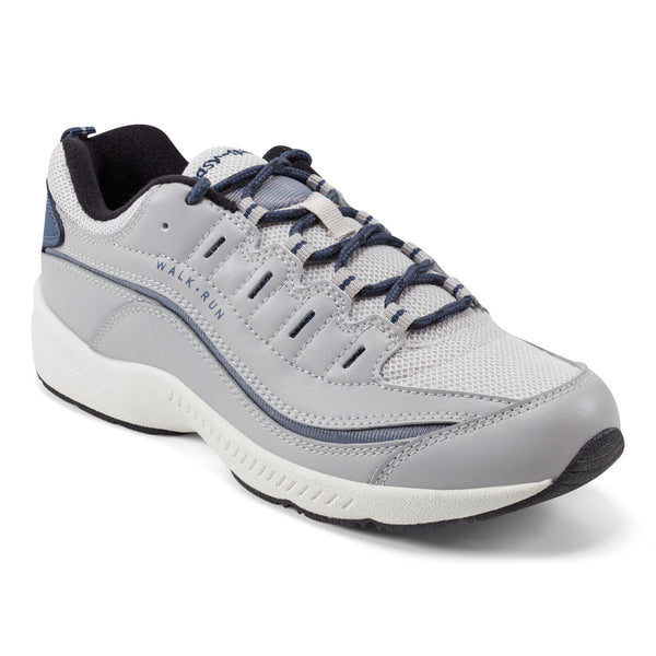 Easy Spirit Romy Walking Shoes Grey Leather