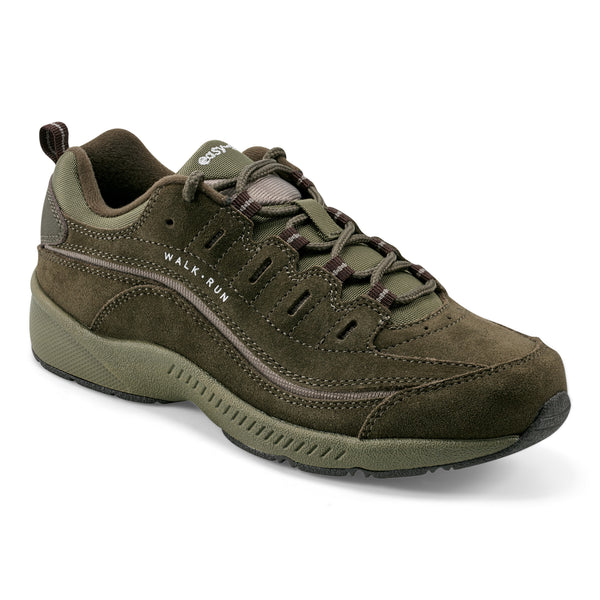 Easy Spirit Romy Walking Shoes Olive Suede