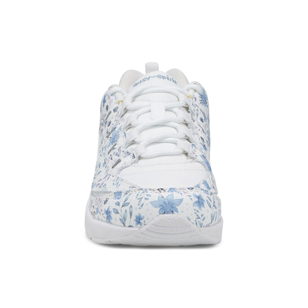Easy Spirit Romy Walking Shoes White/Blue Floral