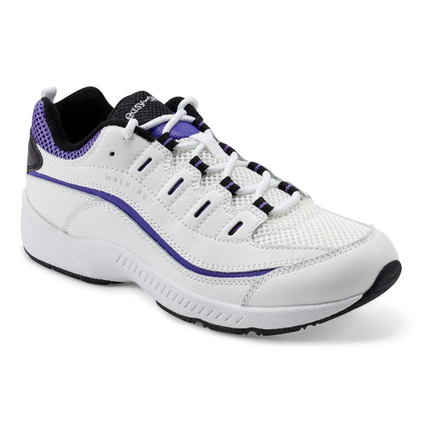 easy spirit Romy Walking Shoes White/Purple