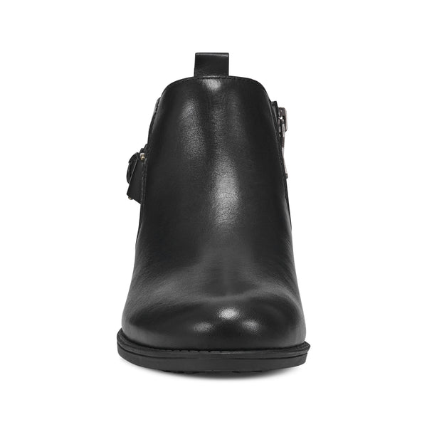 Easy Spirit Roslyn Ankle Booties Black Leather