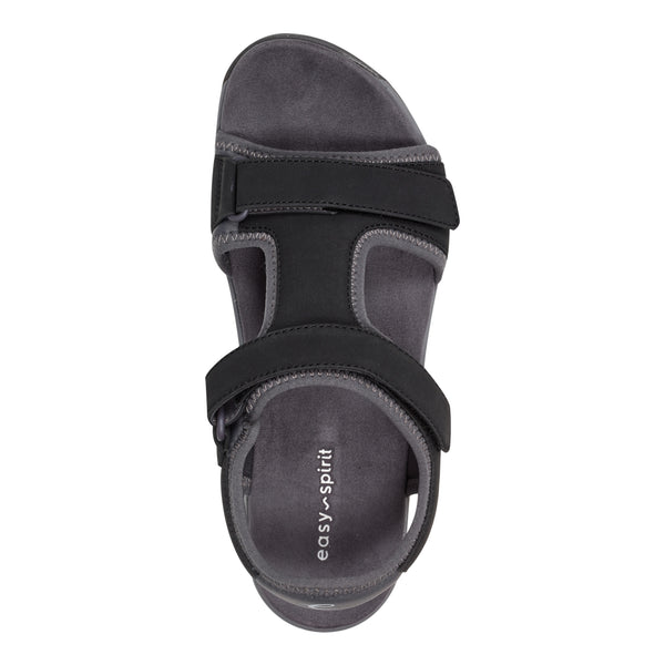Easy Spirit Saffy Flat Sandals Black