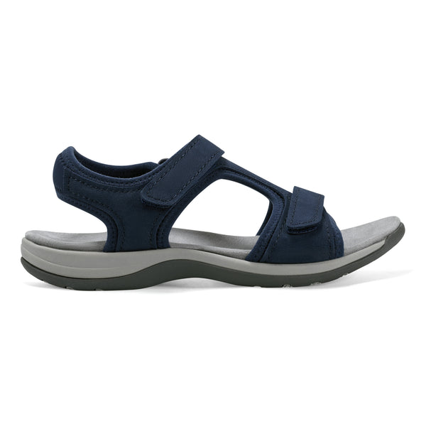 Easy Spirit Saffy Flat Sandals Dark Blue