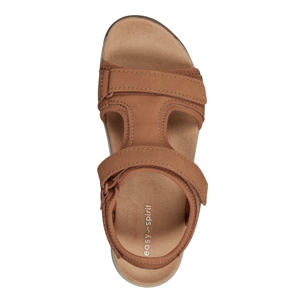 Easy Spirit Saffy Flat Sandals Medium Brown