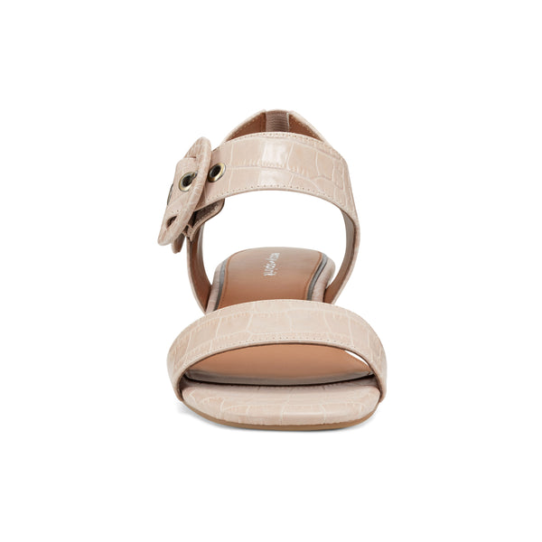 Easy Spirit Selina Heeled Sandals Natural Croco