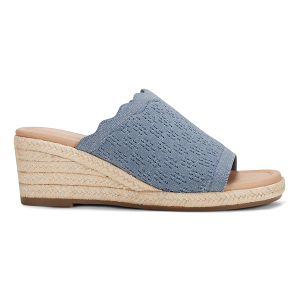 Easy Spirit Shanice Wedge Sandals Blue