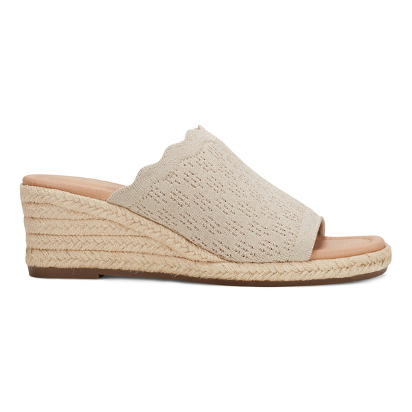 Easy Spirit Shanice Wedge Sandals Natural