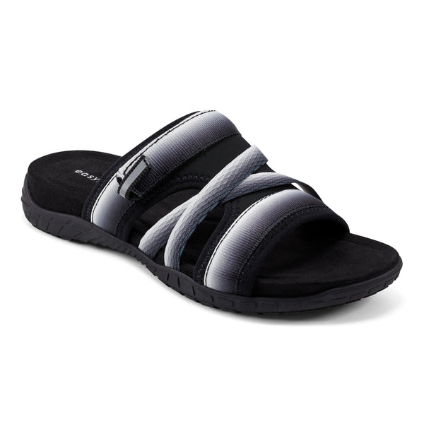 easy spirit Shells Flat Sandals Black Ombre