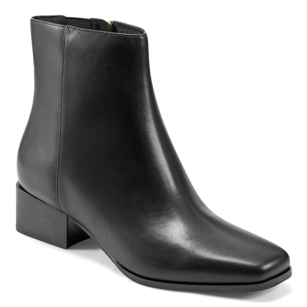easy spirit Sidney Dress Booties Black Leather