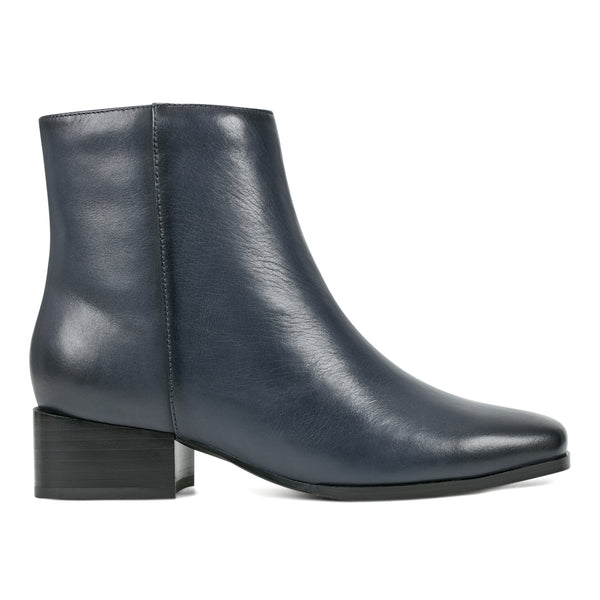 Easy Spirit Sidney Dress Booties Navy Leather