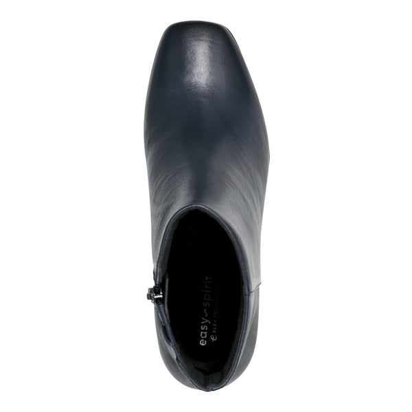 Easy Spirit Sidney Dress Booties Navy Leather
